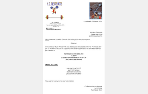 Assemblée Générale club Haltérophilie-Musculation-fitness